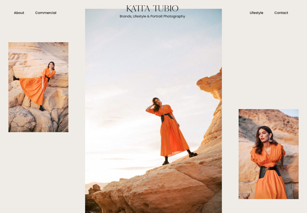 Brand identity & editorial web design for Katta Tubio by The Visual Corner branding studio