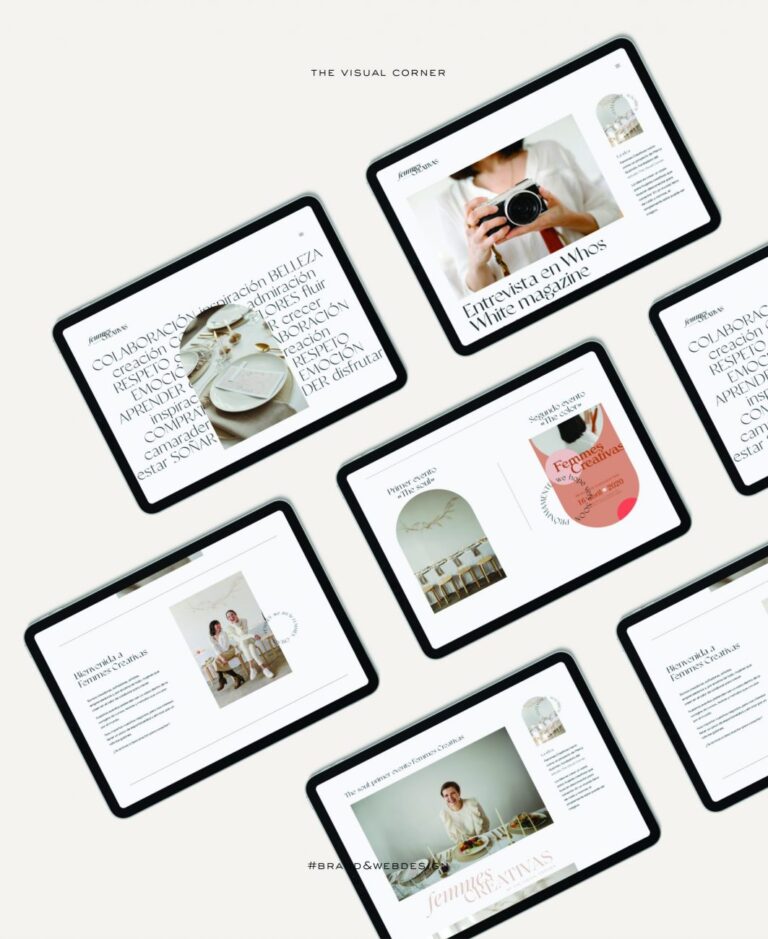 Feminine branding for a female creative club Femmes Creativas by Mercy Guzmán