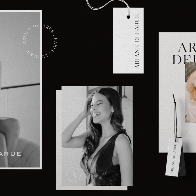 Ariane Delarue branding by The Visual Corner